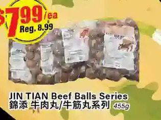 Btrust Supermarket Jin tian beef balls series offer