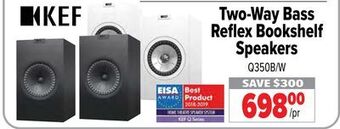 2001 Audio Video Kef two-way bass reflex bookshelf speakers offer