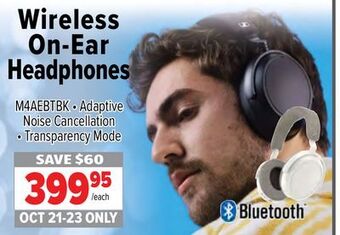 2001 Audio Video Sennheiser wireless on-ear headphones offer