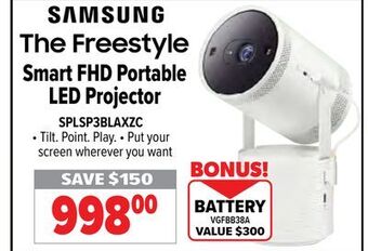 2001 Audio Video Samsung smart fhd portable led projector offer