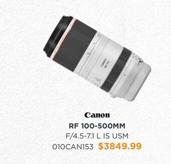 Henry's Canon rf 100-500mm f/4.5-7.1 l is usm offer