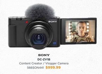 Henry's Sony dc-zv1b content creator/vlogger camera offer
