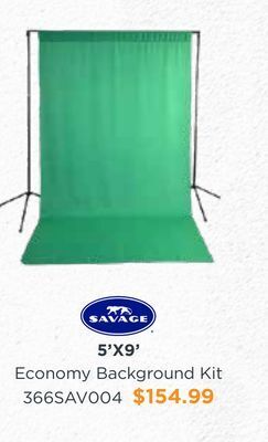 Henry's Savage 5' x9' economy background kit offer