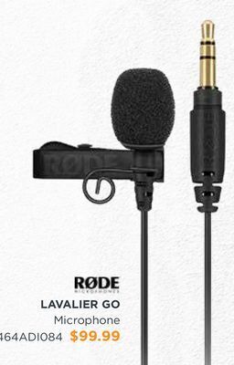 Henry's Rode lavalier go microphone offer
