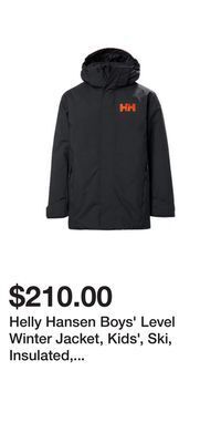 Sport Chek Helly hansen boys' level winter jacket, kids', ski, insulated, waterproof, hooded offer