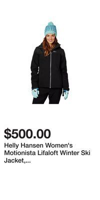 Sport Chek Helly hansen women's motionista lifaloft winter ski jacket, insulated, hooded, waterproof offer