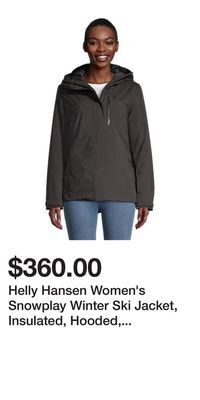 Sport Chek Helly hansen women's snowplay winter ski jacket, insulated, hooded, waterproof, lightweight offer