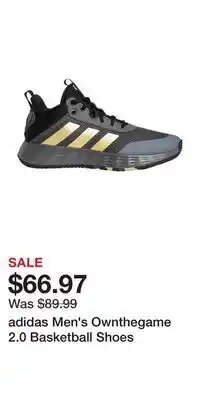 Sport Chek Adidas men's ownthegame 2.0 basketball shoes offer