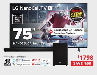 Visions Electronics Lg nanocell smart tv 75" offer