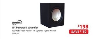 Visions Electronics Soundstage 10" powered subwoofer offer