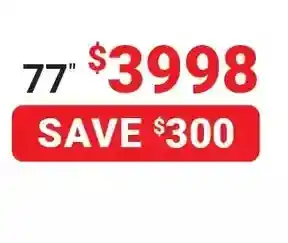 Visions Electronics Lg oled evo c2 4k hdr oled evo smart tv 77" offer