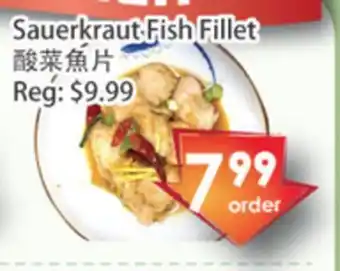 Fresh Palace Supermarket Sauerkraut fish fillets offer