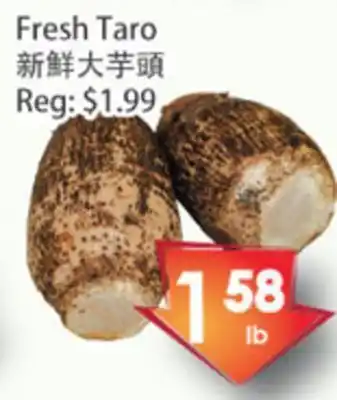Fresh Palace Supermarket Fresh taro offer