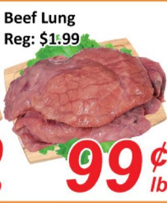 Seasons Foodmart Beef lung offer