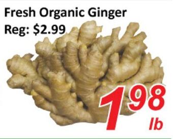 Seasons Foodmart Fresh organic ginger offer