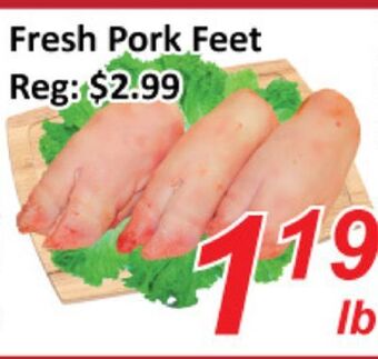 Seasons Foodmart Fresh pork feet offer
