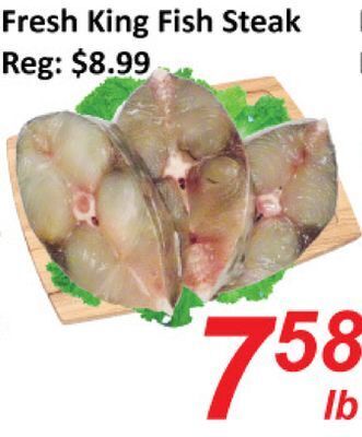 Seasons Foodmart Fresh king fish steak offer