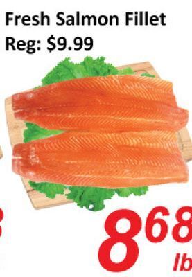 Seasons Foodmart Fresh salmon fillet offer