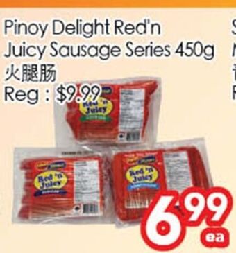 Superking Supermarket Pinoy delight red'n juicy sausage offer