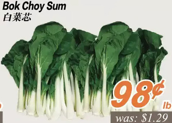 Seasons Foodmart Bok choy sum offer