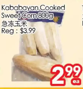 Superking Supermarket Kababayan cooked sweet corn offer