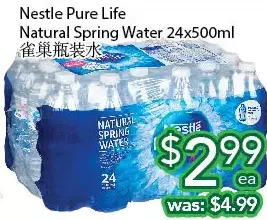 Ample Food Market Nestle pure life natural spring water offer