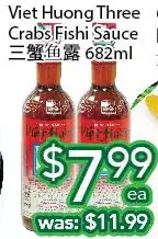 Ample Food Market Viet huong three crabs fishi sauce offer