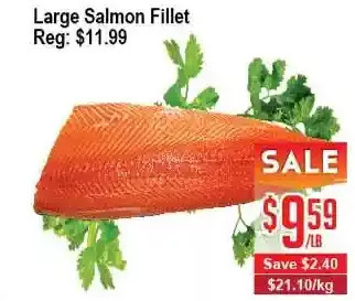 Skyland Foodmart Large salmon fillet offer