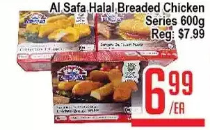 Skyland Foodmart Al safa halal breaded chicken series offer