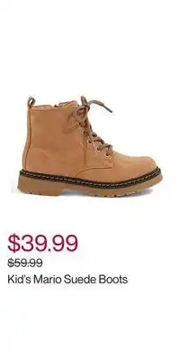 Hudson's Bay Kid's mario suede boots offer
