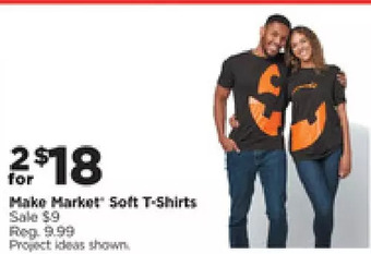 Michaels Make market soft t-shirts offer