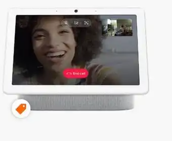 Home Depot Google nest hub max smart display in chalk offer