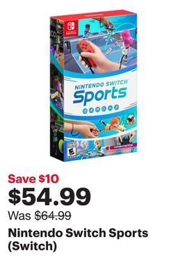 Best Buy Nintendo switch sports (switch) offer