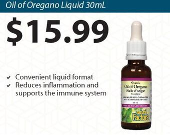 Healthy Planet Natural factors oil of oregano liquid offer