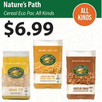 Healthy Planet Nature's path cereal eco pac offer