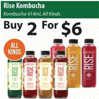 Healthy Planet Rise kombucha offer