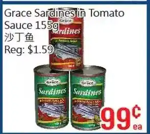 Hong Tai Supermarket Grace sardines in tomato sauce offer