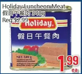 Hong Tai Supermarket Holiday-luncheon meat offer