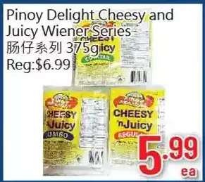 Hong Tai Supermarket Pinoy delight cheesy and juicy wiener series offer