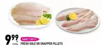 Coppa's Fresh Market Fresh sole or snapper fillets offer