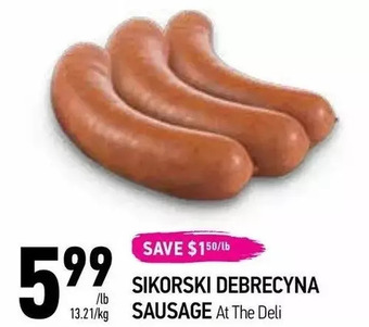 Coppa's Fresh Market Sikorski debrecyna sausage offer