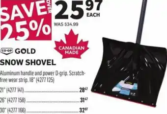 Co-op Snow Shovel offer