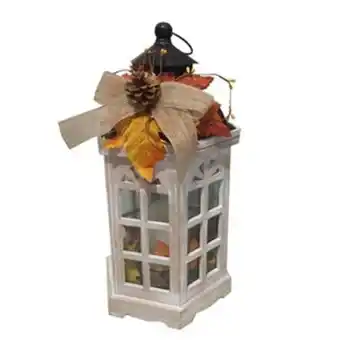 Lowe's Holiday living harvest small white led lantern for halloween offer