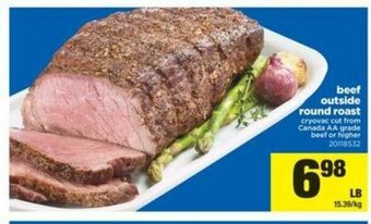Real Canadian Superstore Beef outside round roast offer