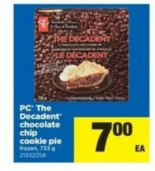 Real Canadian Superstore PC the decadent chocolate chip cookie pie offer