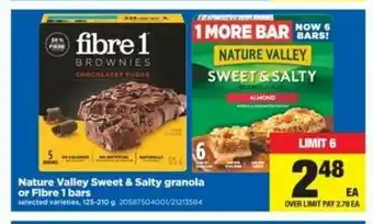 Real Canadian Superstore Nature valley sweet & salty granola offer
