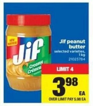 Real Canadian Superstore Jif peanut butter offer