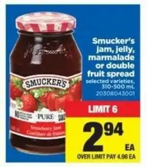 Real Canadian Superstore Smucker's jam, jelly, marmalade offer
