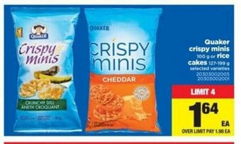 Real Canadian Superstore Quaker crispy minis offer