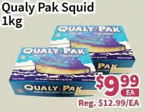 Blue Sky Supermarket Qualy Pak Squid 1kg offer